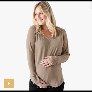 Bamboo nursing and maternity top